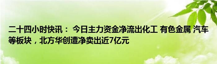 两市主力资金净流出60亿元 房地产等行业实现净流入