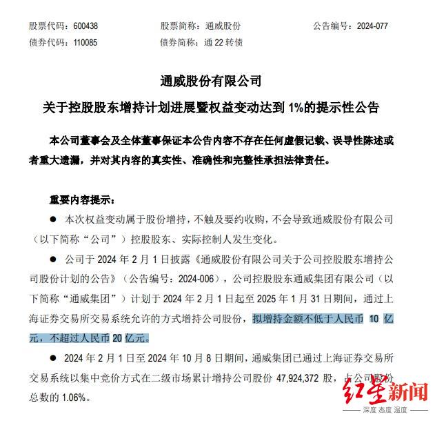 海亮股份：控股股东海亮集团取得金融机构增持贷款 计划增持公司股份