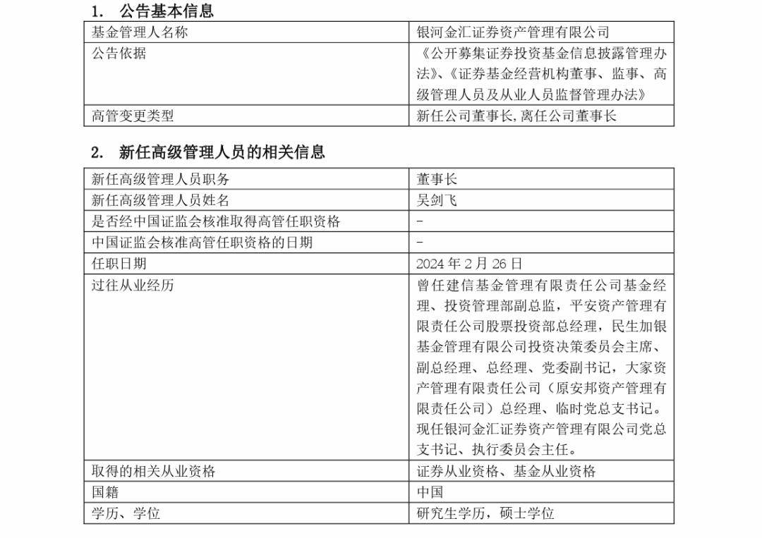 又一公募副总，官宣卸任