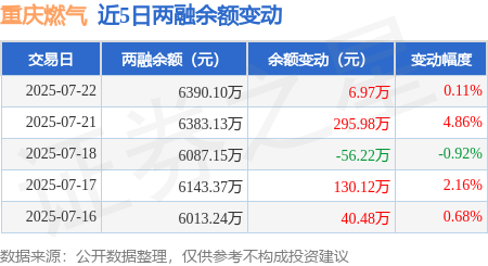 重庆燃气公布2025半年度分配预案 拟10派0.11元