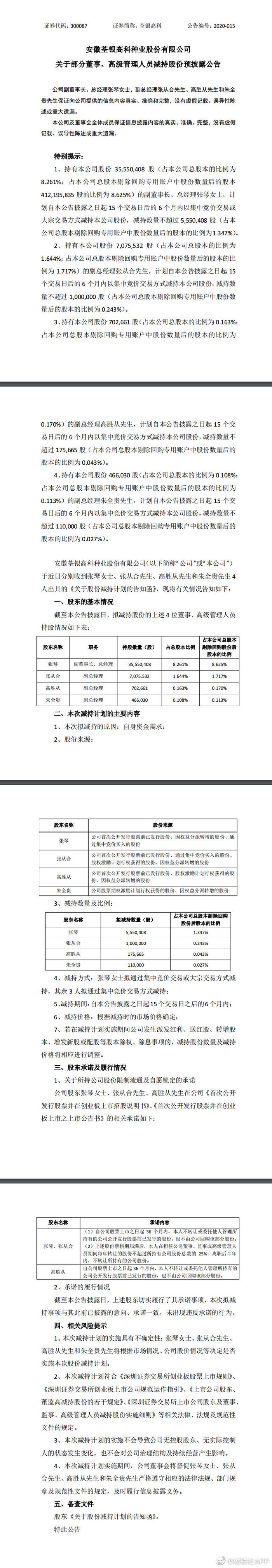 淳中科技：董事长等拟合计减持不超2.053%公司股份
