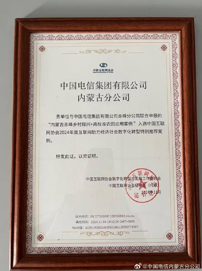 中国电信获得发明专利授权：“投诉工单处理方法、装置、存储介质及电子设备”